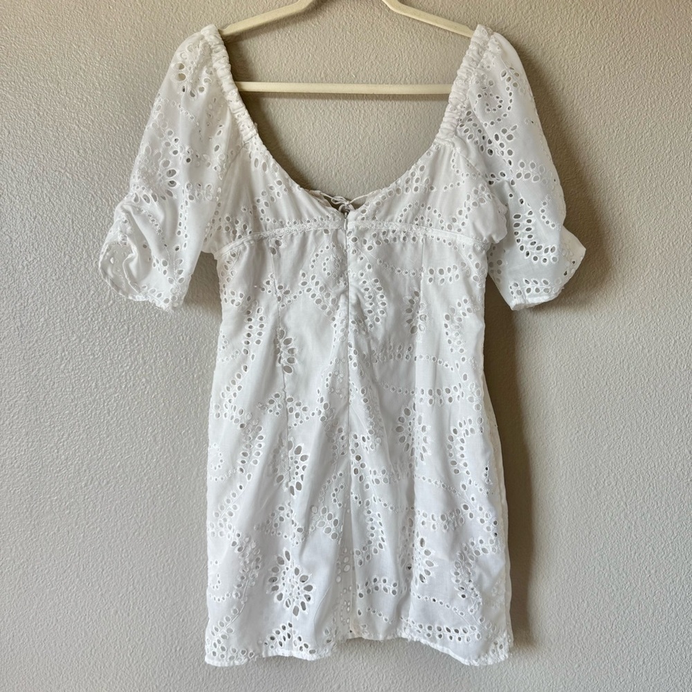 All in Favor Eyelet Embroidered Dress - Picture 2 of 10